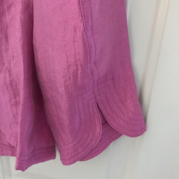 Pink 3/4 sleeve button down jacket - Picture 3 of 4